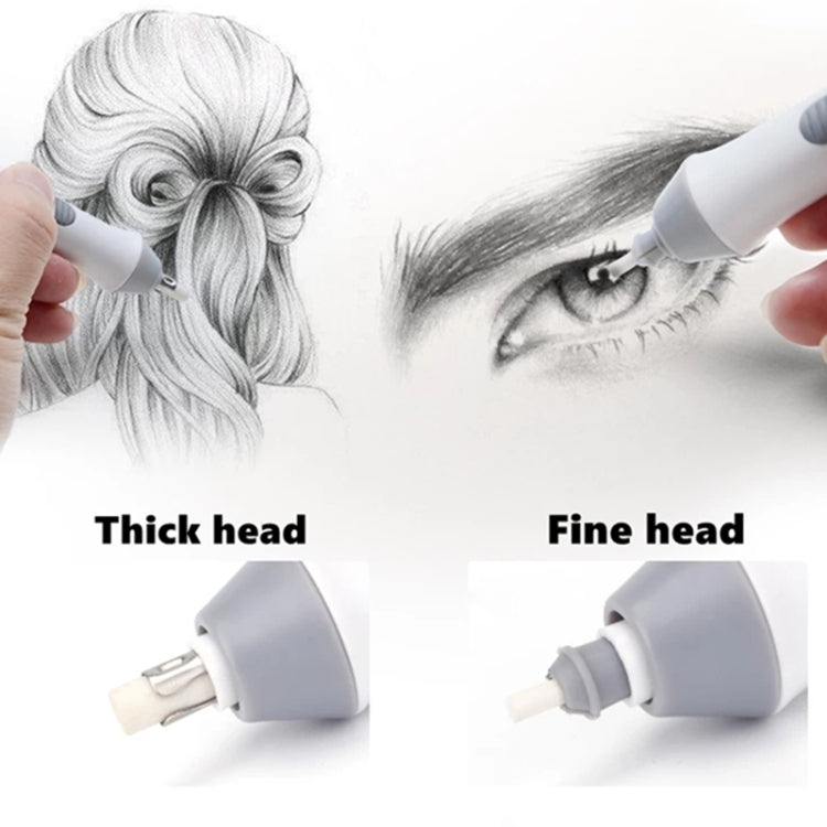 Tenwin 8302 Adjustable Electric Eraser With Rubber Refills For Sketch Drawing Erasing