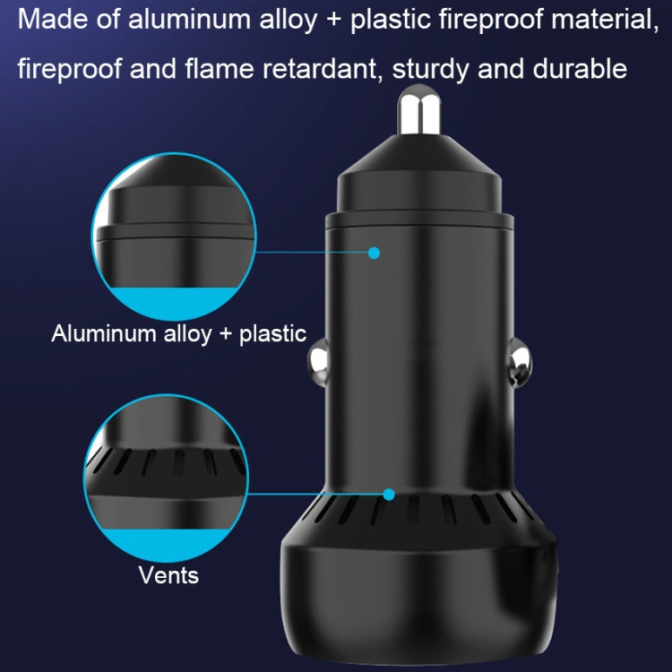 IBD352 Aluminum Alloy Dual Interface Car Charger, Spec: