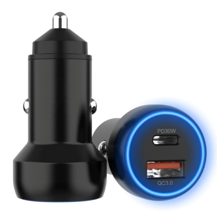 IBD352 Aluminum Alloy Dual Interface Car Charger, Spec: