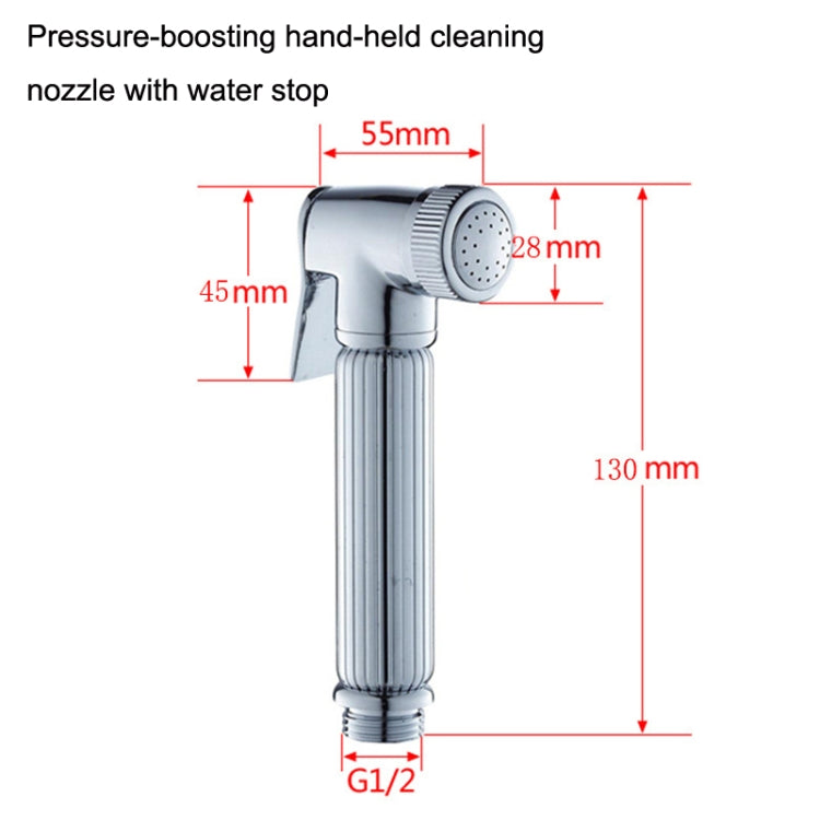 Multifunctional Wome Washers Pressure With Water Stop Woman Wash Nozzle, Style:, Antique, Antique + Hose + Bracket, Chrome, Gold, Black Antique