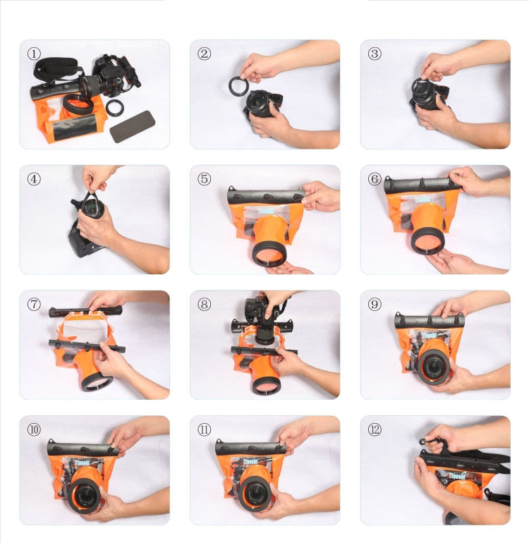 Tteoobl  20m Underwater Diving Camera Housing Case Pouch  Camera Waterproof Dry Bag