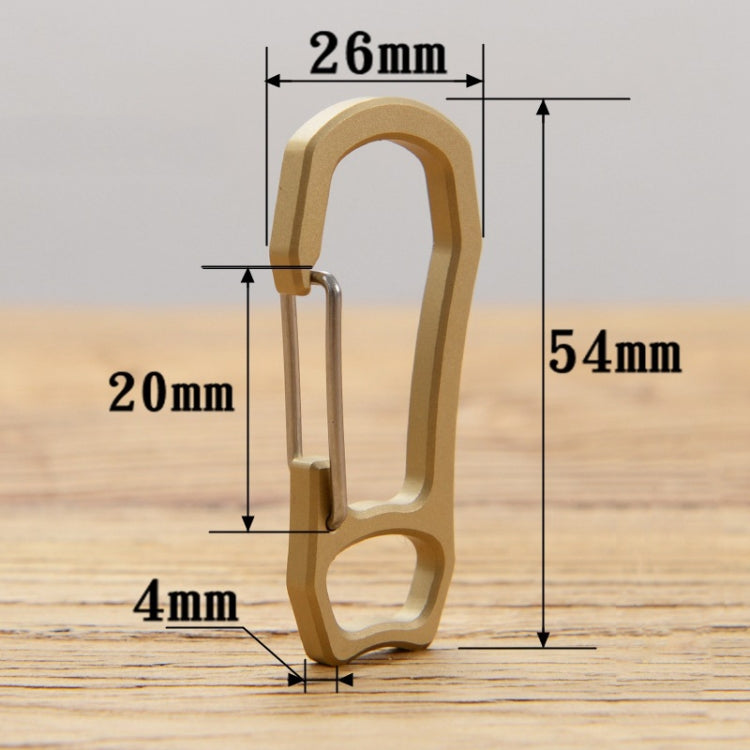 Bronze Keychain Retro Fast Hanging Spring Climbing Buckle