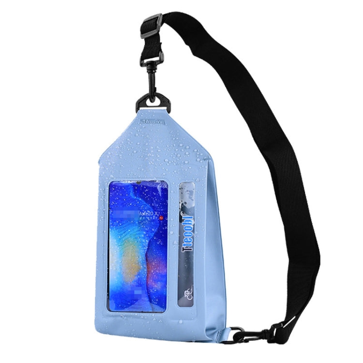 Tteoobl Swimming Waterproof Crossbody Phone Bag Touch Screen Chest Bag,Style: