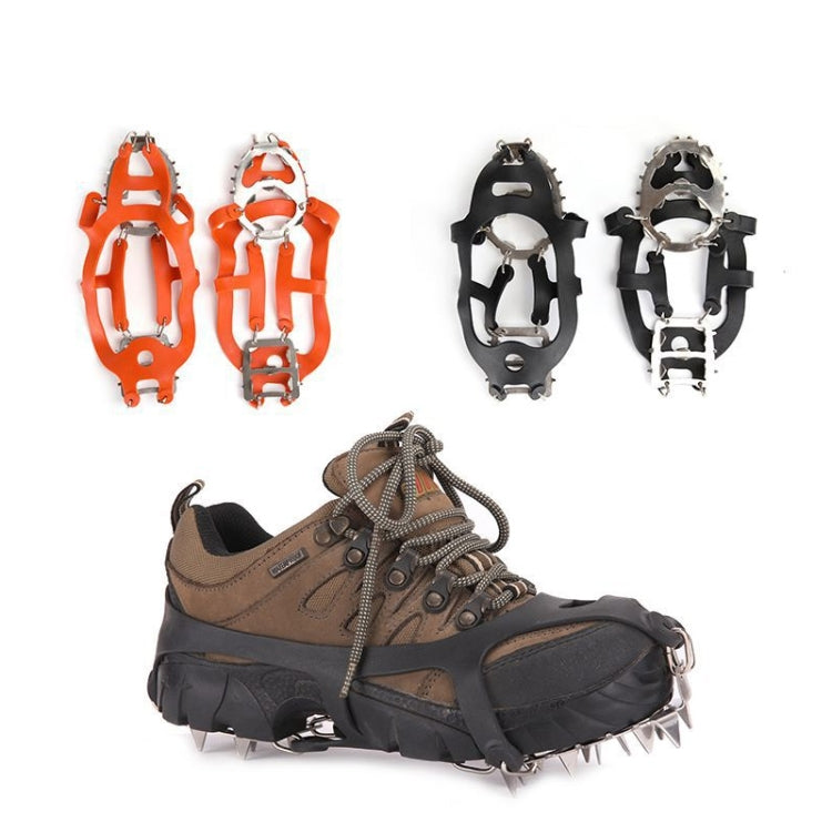 1 Pair  18 Large Spikes Crampons Outdoor Winter Walk Ice Fishing Snow Shoe Spikes,Size: