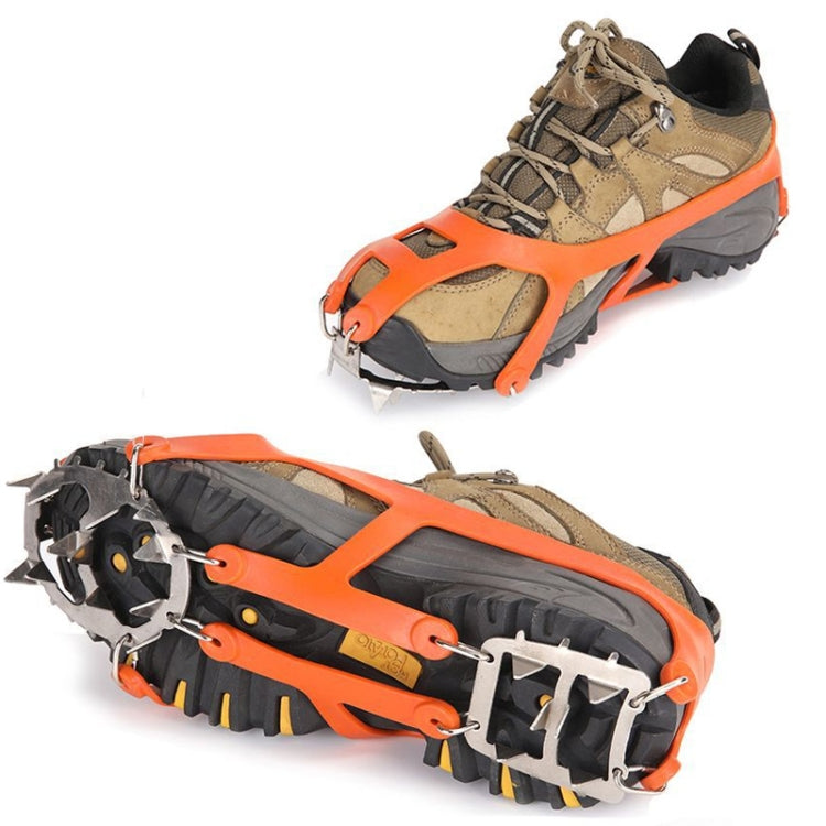 1 Pair  18 Large Spikes Crampons Outdoor Winter Walk Ice Fishing Snow Shoe Spikes,Size:
