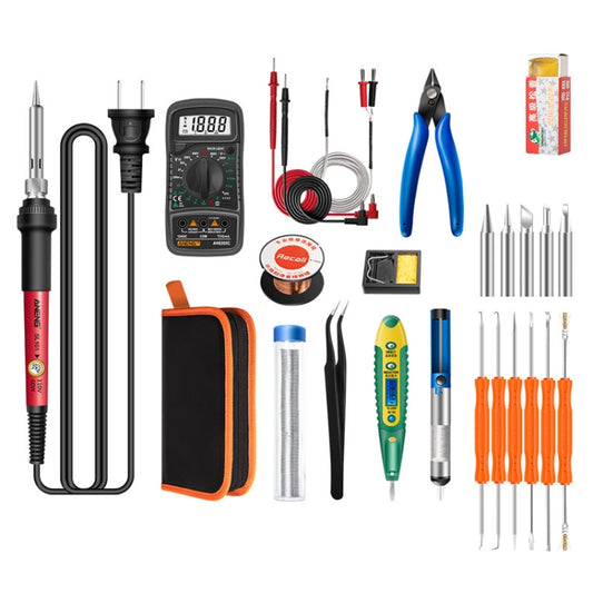 Household Constant Temperature Soldering Iron Set 60W Internal Heat Welding Tool Kit, ANENG SL101 24pcs/set Rotary Thermostat, 24pcs/set EU Plug, 25pcs/set US Plug, 25pcs/set EU Plug