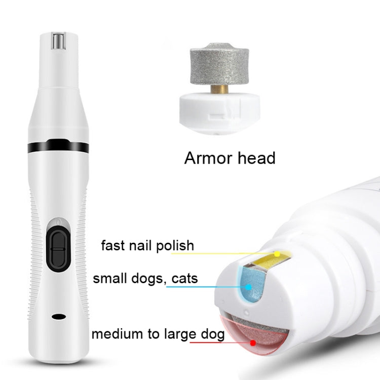 Pet USB Electric Shaver Dog Hair Trimming Nail Polisher