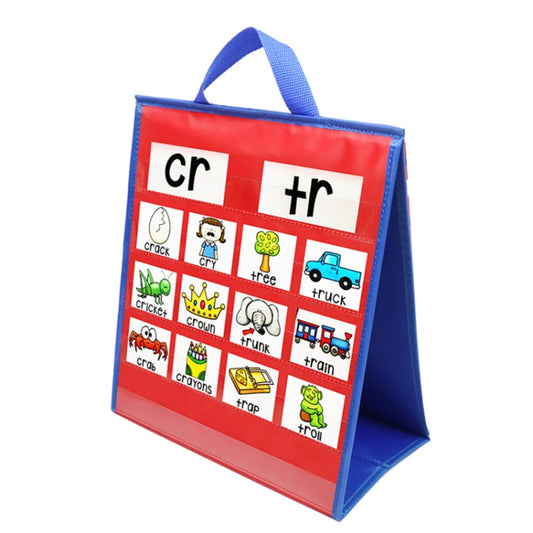 Children Educational Early Education Foldable Desktop Teaching Pocket Chart