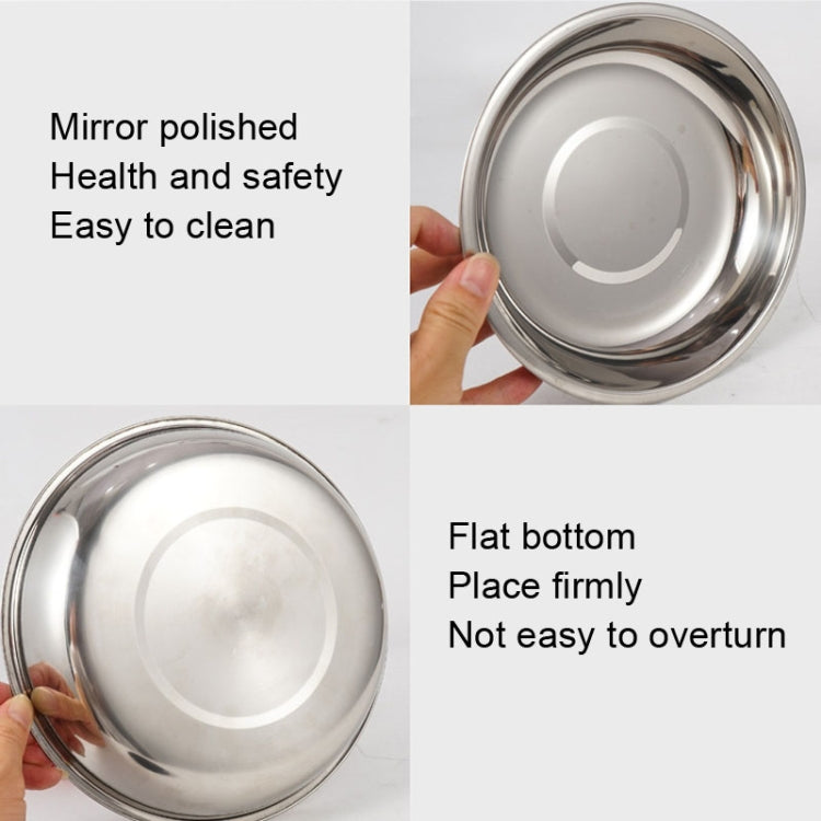 CLS Portable Stainless Steel Dinner Plate Outdoor Camping Cutlery