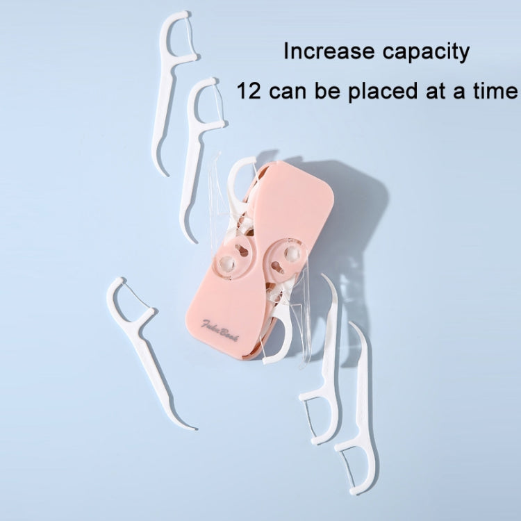 FukuBook Portable Mini Automatic Opening and Closing Floss Storage Box with Floss
