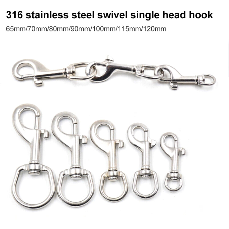 Stainless Steel Swivel Single Hook Pet Leash Hook