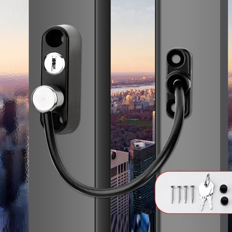 Children High-rise Anti-fall Safety Lock Window Push Limiter, Color: