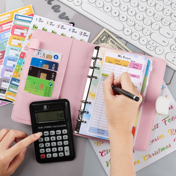 A6 Cash Budget Book Schedule Weekly Plan Monthly Plan Loose-leaf Notepad