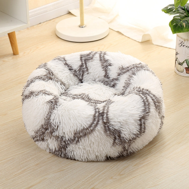 Long-haired Round Pet Kennel Warm Pet Bed