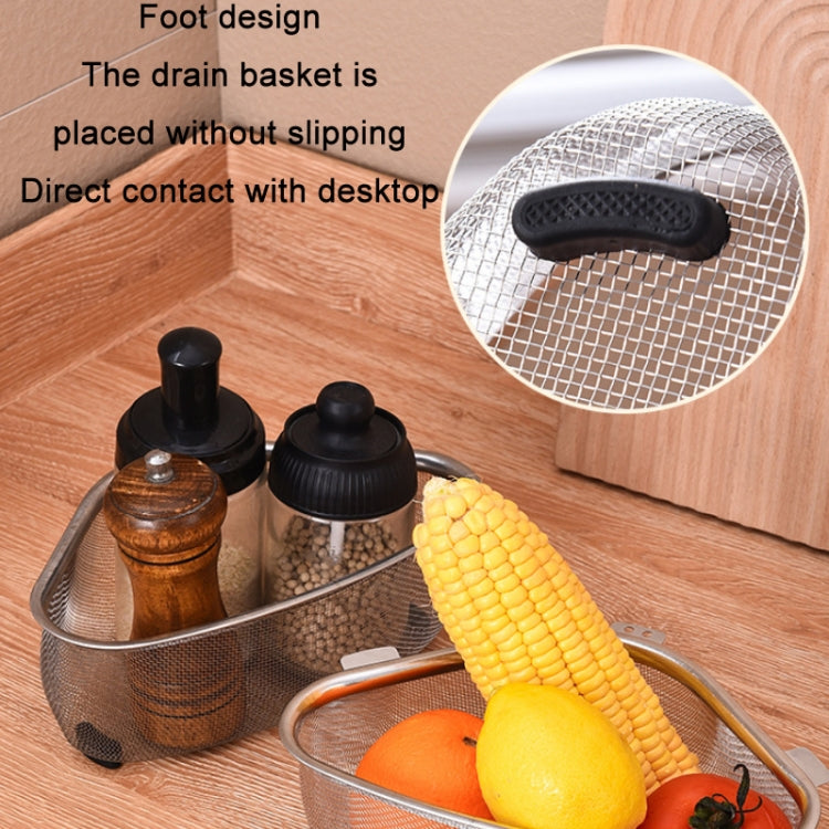 Kitchen Multifunctional Stainless Steel Triangle Sink Drain Basket, Style: