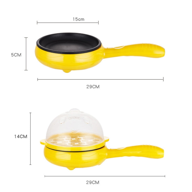 350W Electric Egg Omelette Cooker Frying Pan Steamer Cooker,EU Plug,Style: