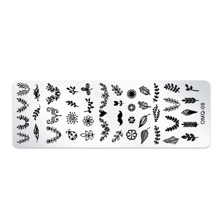 5 PCS Stainless Steel Nail Art Print Template Nail Art Tools