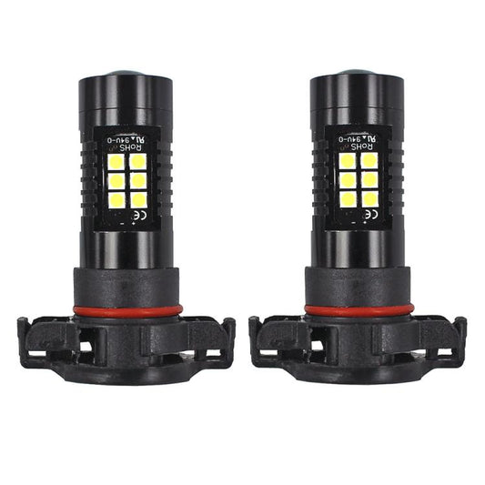 1pair Automotive High-Power LED White Light Fog Lamp, PSX24W