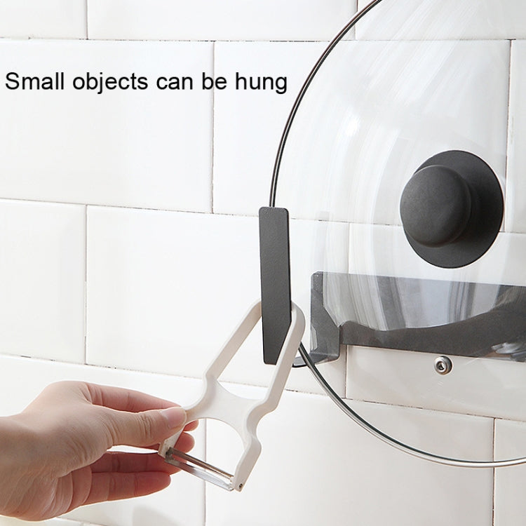 Wall-Mounted Carbon Steel Integrated Pot Lid Holder Kitchen Cutting Board Rack
