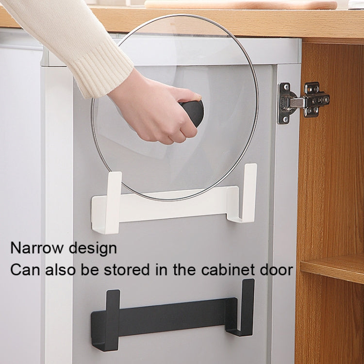 Wall-Mounted Carbon Steel Integrated Pot Lid Holder Kitchen Cutting Board Rack