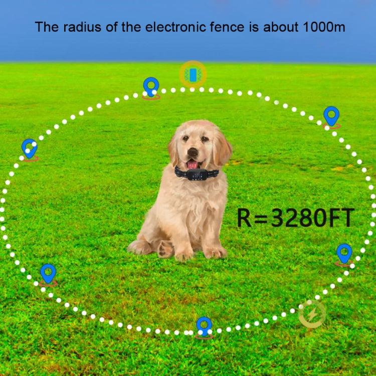 Dog Trainer Electronic Fence Smart GPS Wireless Bark Stop