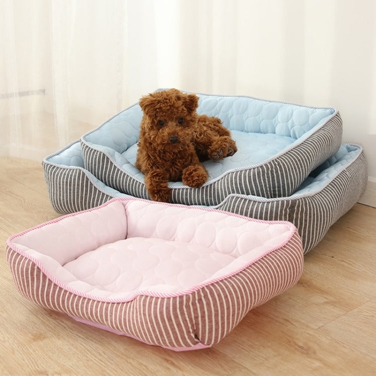 Summer Cold Feeling Dog Cat Kennel Ice Silk Cool Den