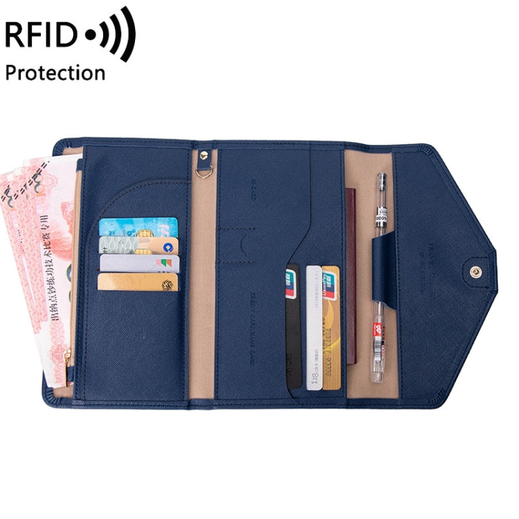1655 RFID Anti-magnetic Anti-theft Passport Bag Document Bag Card Bag