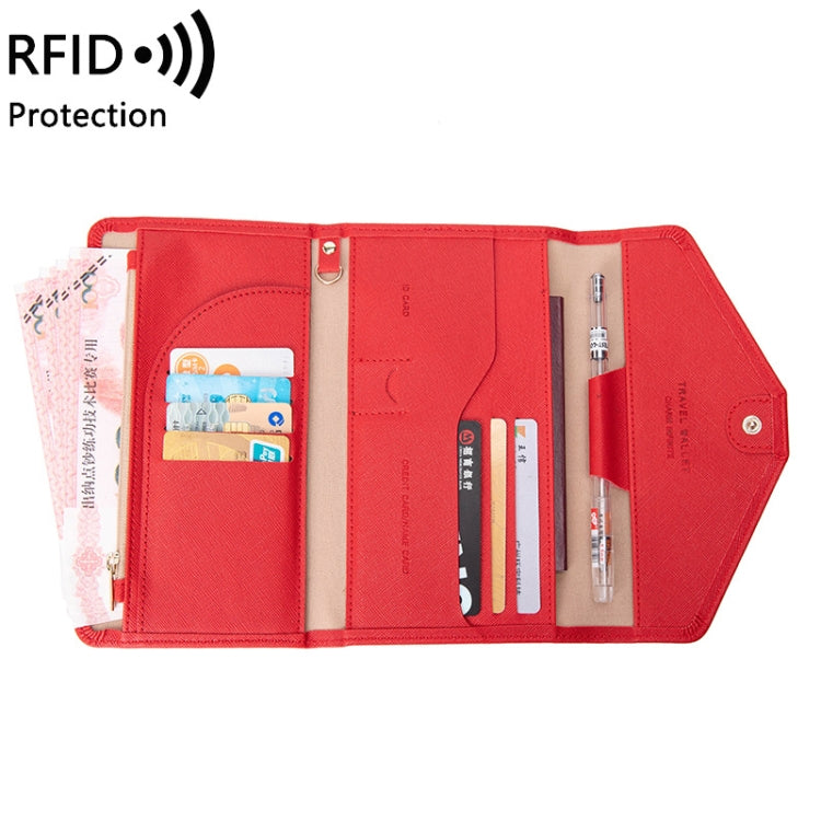 1655 RFID Anti-magnetic Anti-theft Passport Bag Document Bag Card Bag