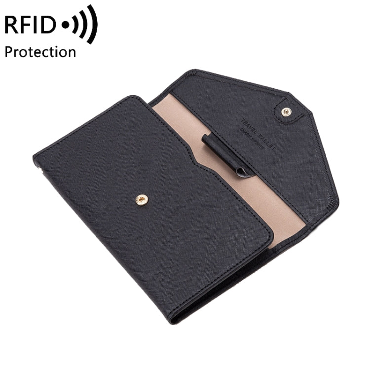 1655 RFID Anti-magnetic Anti-theft Passport Bag Document Bag Card Bag