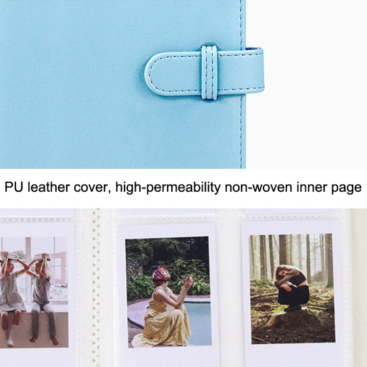 3 Inch PU Leather Retro Photo Album Photo Storage Commemorative Book, White, Pink, Purple, Blue, Black, Brown