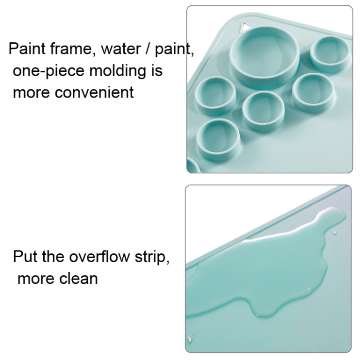 Silicone Children Drawing Pad Wipeable Washable Paint Palettes