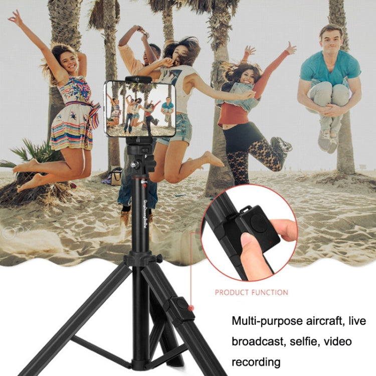 Aluminum Alloy Floor Phone Stand Live Bluetooth Phone Selfie Stick