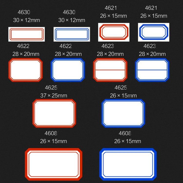 2 Bags Handwritten Self-adhesive Small Label Stickers