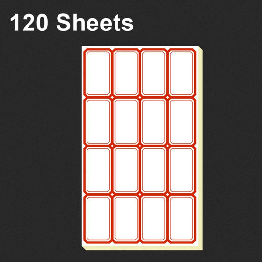 2 Bags Handwritten Self-adhesive Small Label Stickers, 4608 Red 50x28mm, 4608 Blue 50x28mm, 4621 Red 26x15mm, 4621 Blue 26x15mm, 4622 Red 28x20mm, 4622 Blue 28x20mm, 4623 Red 28x20mm, 4623 Blue 28x20mm, 4625 Red 37x25mm, 4625 Blue 37x25mm