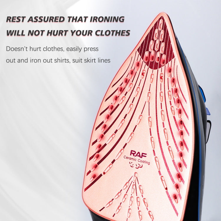 RAF R.1215 Three-Speed Thermostatic Ceramic Soleplate Electric Iron, EU Plug