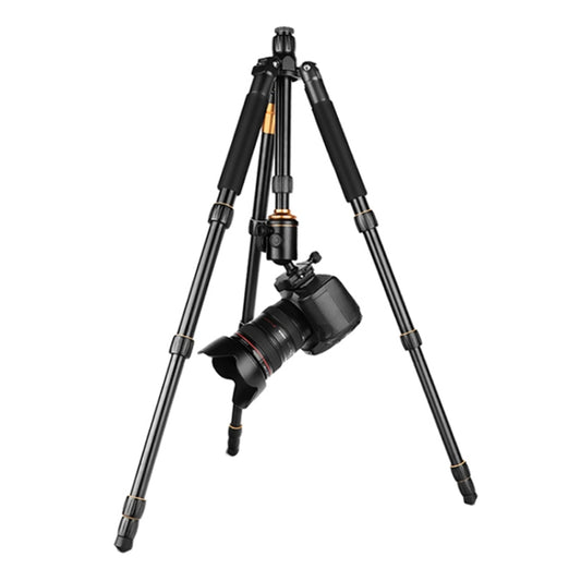 QingZhuangShiDai Q666 Portable Travel SLR Camera Aluminum Magnesium Alloy Tripod