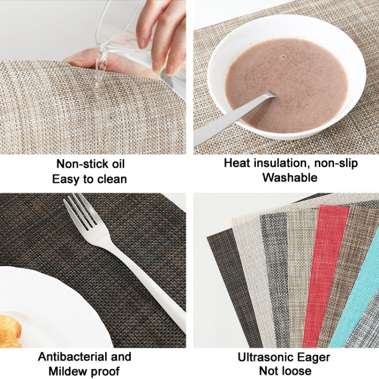PVC Woven Antibacterial Mildew Proof Heat Insulation Coaster