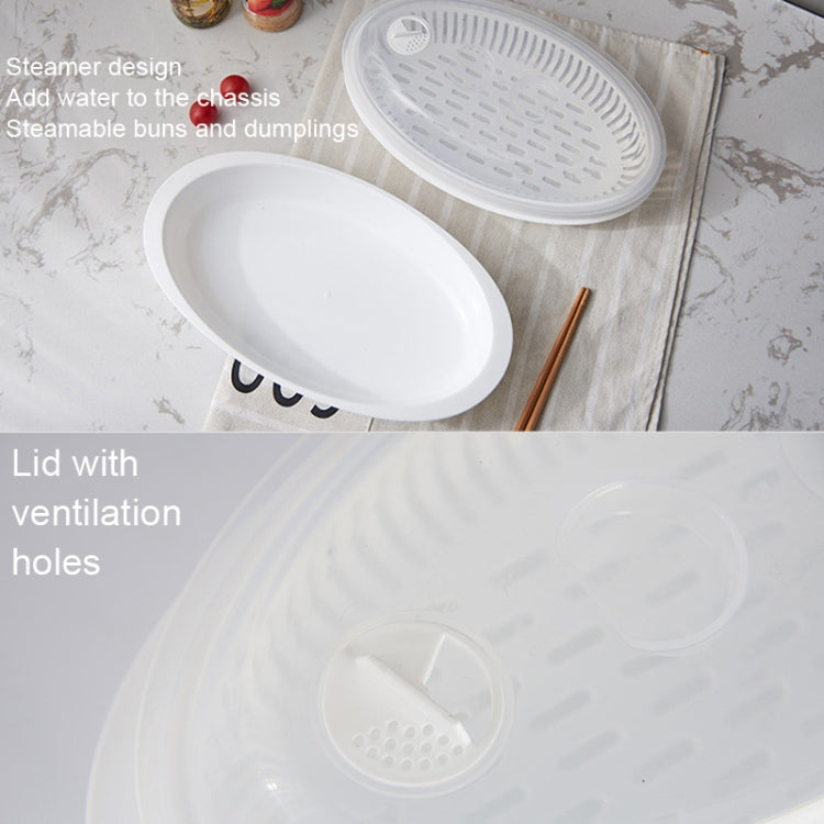Microwave Fish Steamer With Lid Preserved Steamed Fish Plate