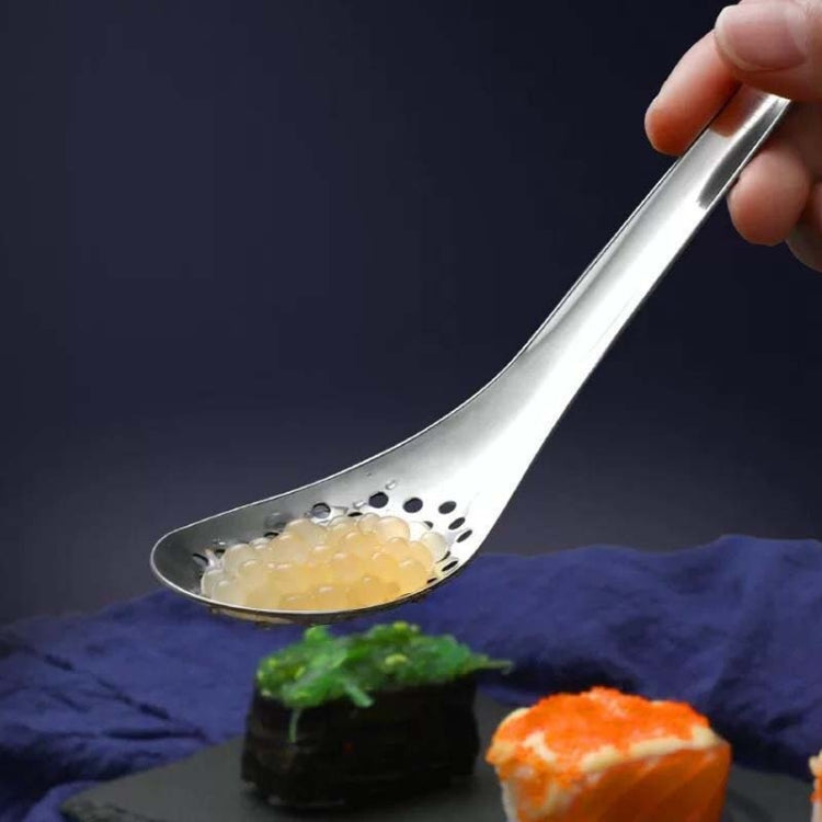 2 PCS 304 Stainless Steel Small Caviar Colander Molecular Cooking Spoon
