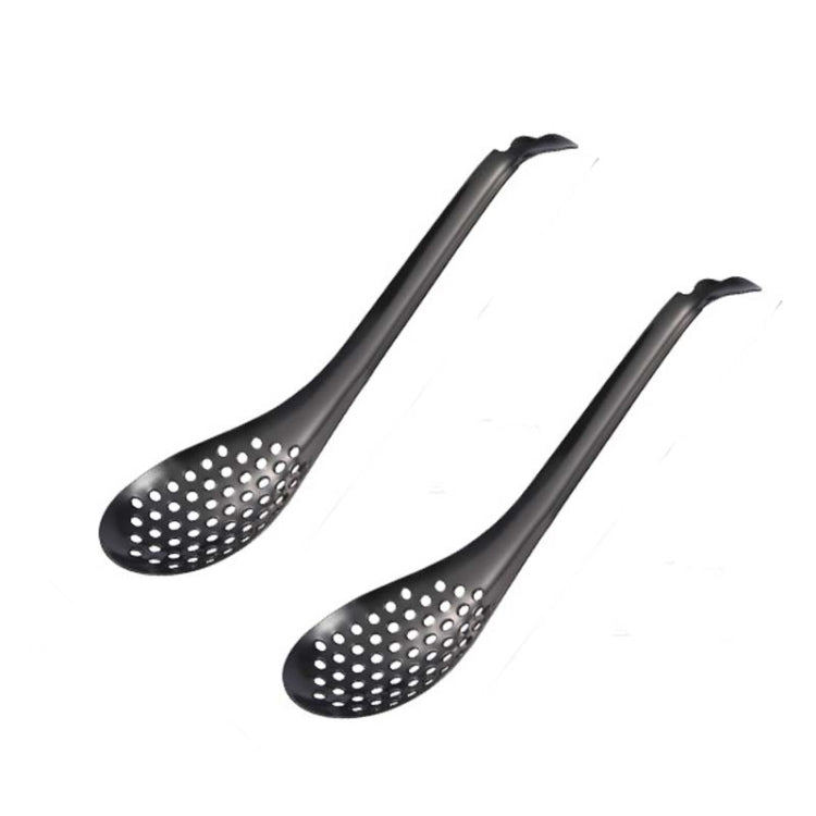 2 PCS 304 Stainless Steel Small Caviar Colander Molecular Cooking Spoon