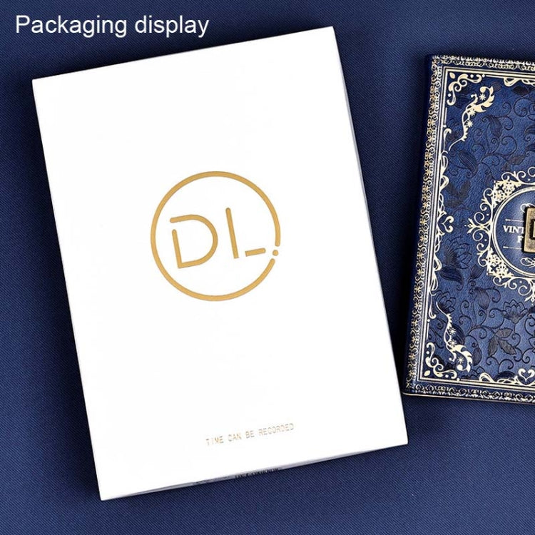 B6 PU Leather Retro Password Book With Lock Diary Hand Book