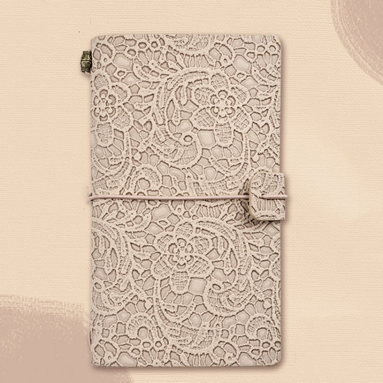 A6  Retro Lace Carved Girls Hand Ledger Diary With 3 Separate Inner Pages