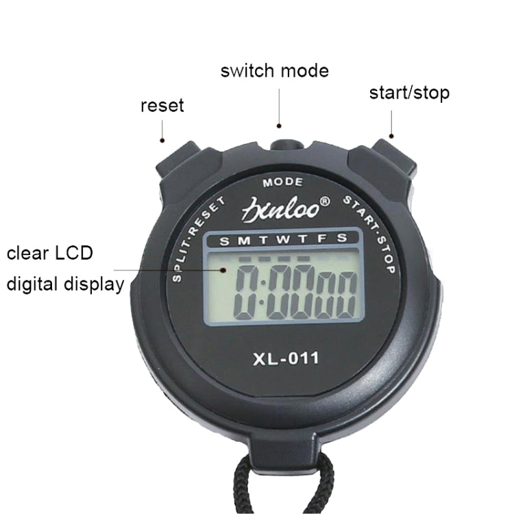 XINLONG XL-011 Display Single Memory Stopwatch Running Fitness Training Electronic Timer