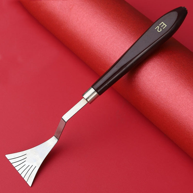 Oil Painting Knife Graffiti Toning Wooden Scraper Student Art Painting Tool, Style: