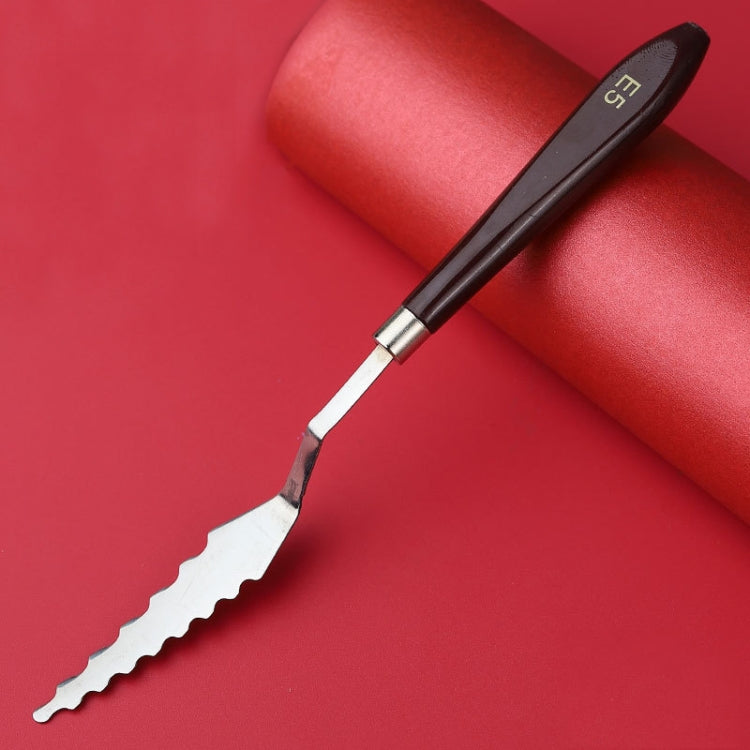 Oil Painting Knife Graffiti Toning Wooden Scraper Student Art Painting Tool, Style: