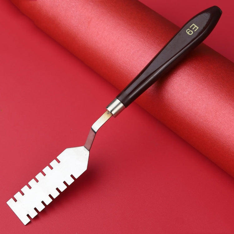 Oil Painting Knife Graffiti Toning Wooden Scraper Student Art Painting Tool, Style: