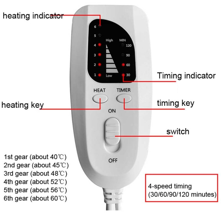 60W  Electric Feet Warmer For Women Men Pad Heating Blanket