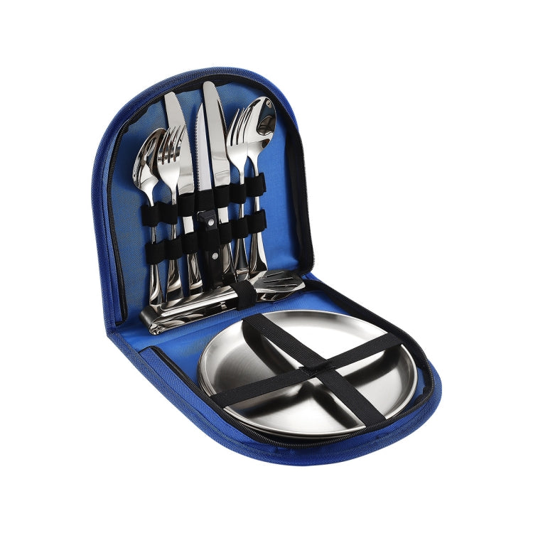 Stainless Steel Portable Cutlery Set Western Steak Knife Fork Spoon Set,Color: