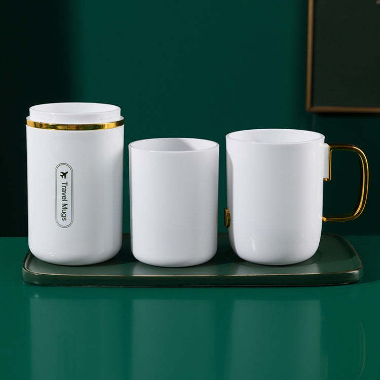 JM043 Home Mouthwash Cup Set Couple Convenient Travel Toothbrush Box, Style:
