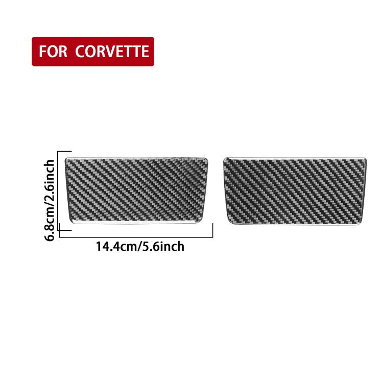 For Chevrolet Corvette C8 2pcs /Set Vanity Mirror Panel Sticker